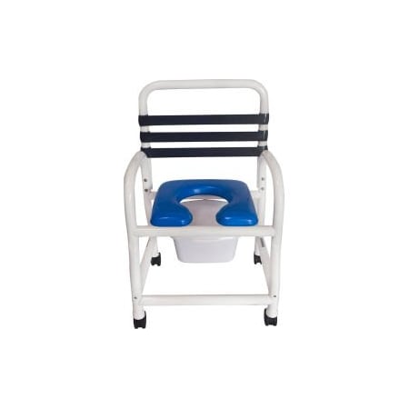 Mor-Medical International Mor Medical International Deluxe Shower Commode Chair, Removable Soft Seat, 310 lb. Capacity DNE-310-3TWL